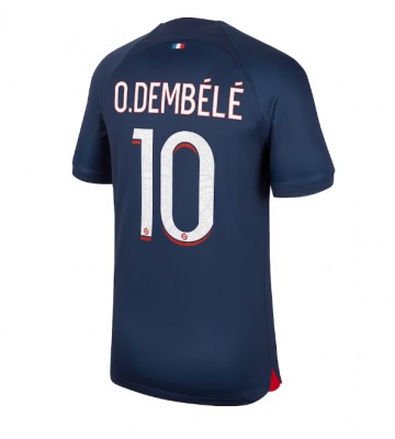 Maillot de foot Paris Saint-Germain Ousmane Dembele #10 Domicile 2023-24 Manches Courte